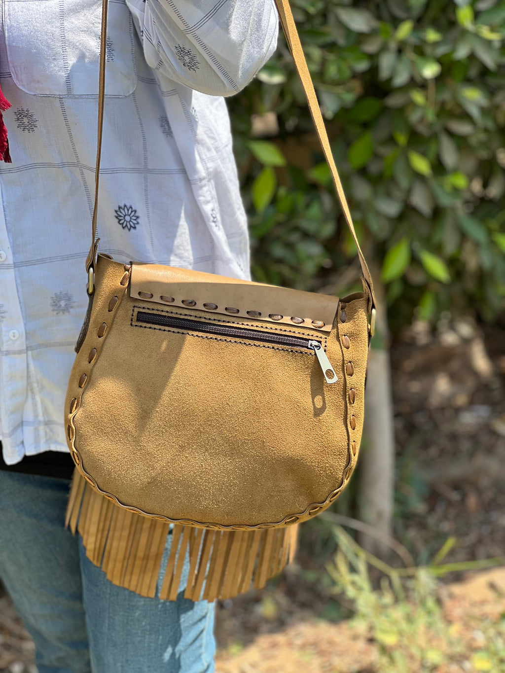 Suede Pharaonic bag